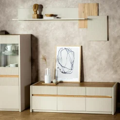 Półka ścienna z oświetleniem OAK SQUERE