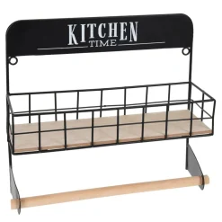 Półka na przyprawy wisząca z uchwytem na ręcznik