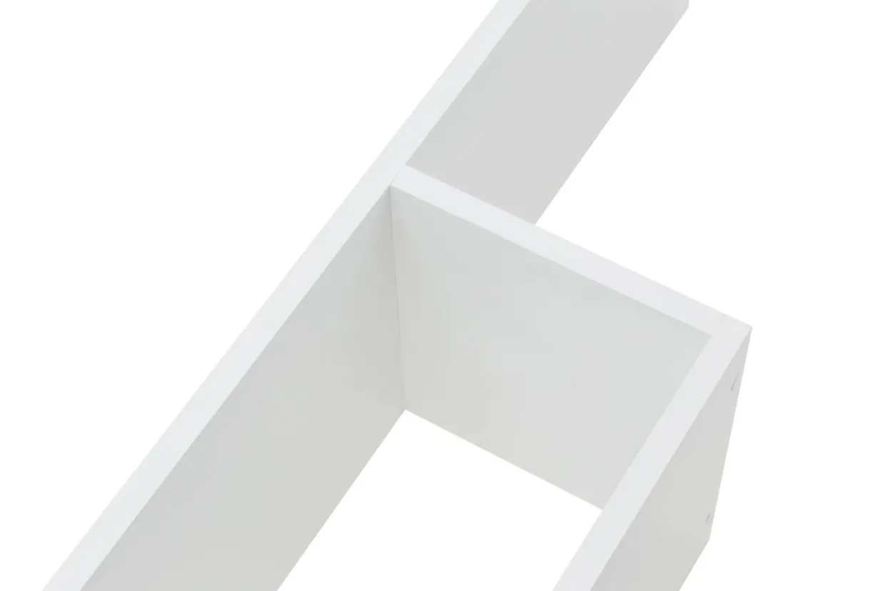 Półka potrójna biała TRIO 80 cm