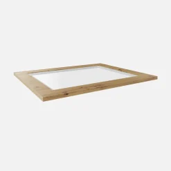 Półka szklana do szafy ADBOX 75 ramka dąb artisan