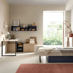 Półka wisząca granatowa SERGIO 120 cm