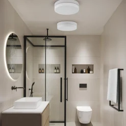 Plafon łazienkowy okrągły biały PORI IP44