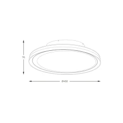 Plafon LED APART złoty