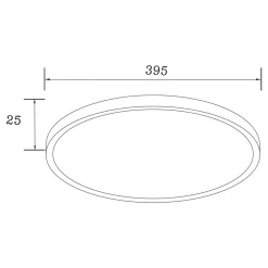Plafon LED CCT CAMI jasne drewno 40 cm