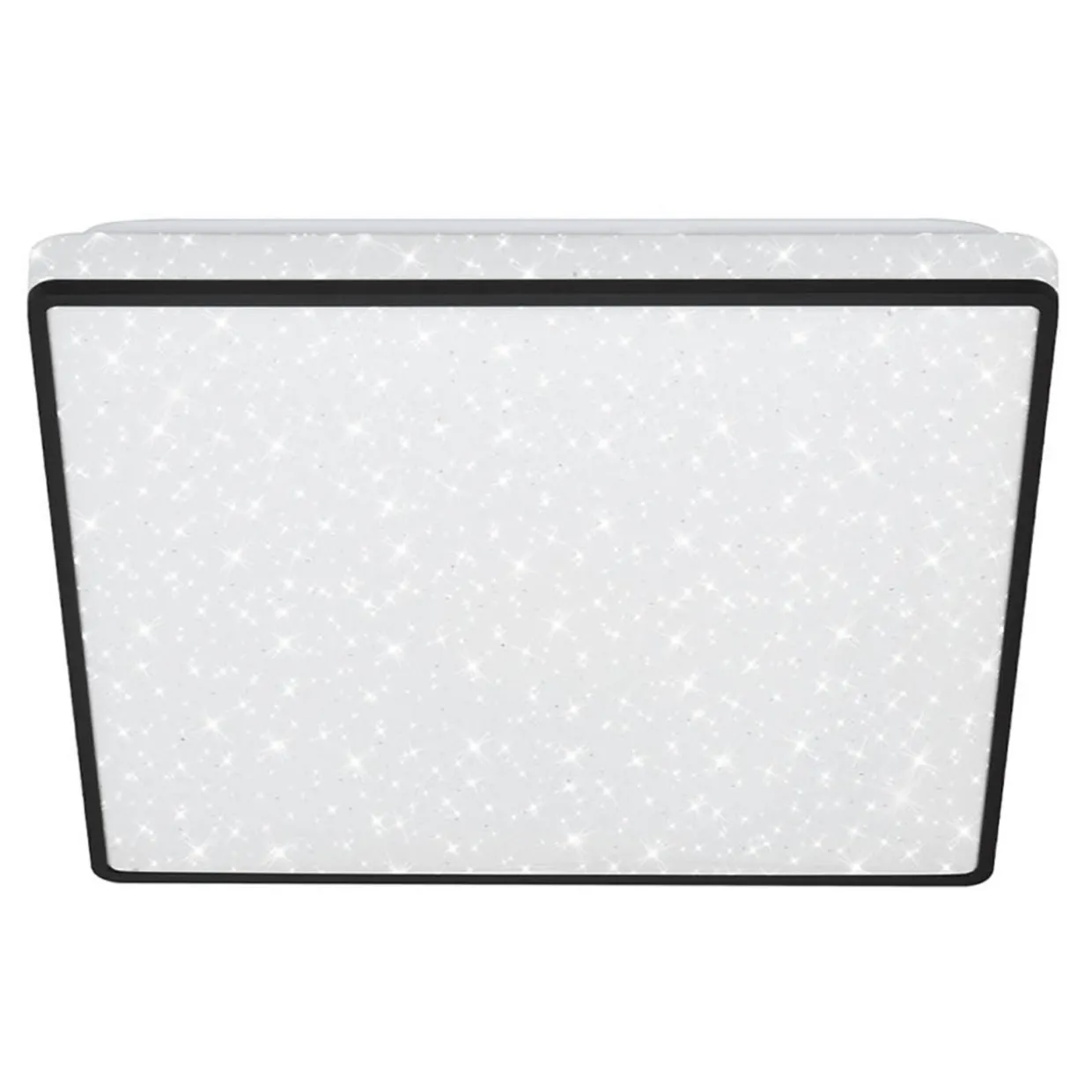 Plafon LED glamour biało-czarny LINO 27 cm