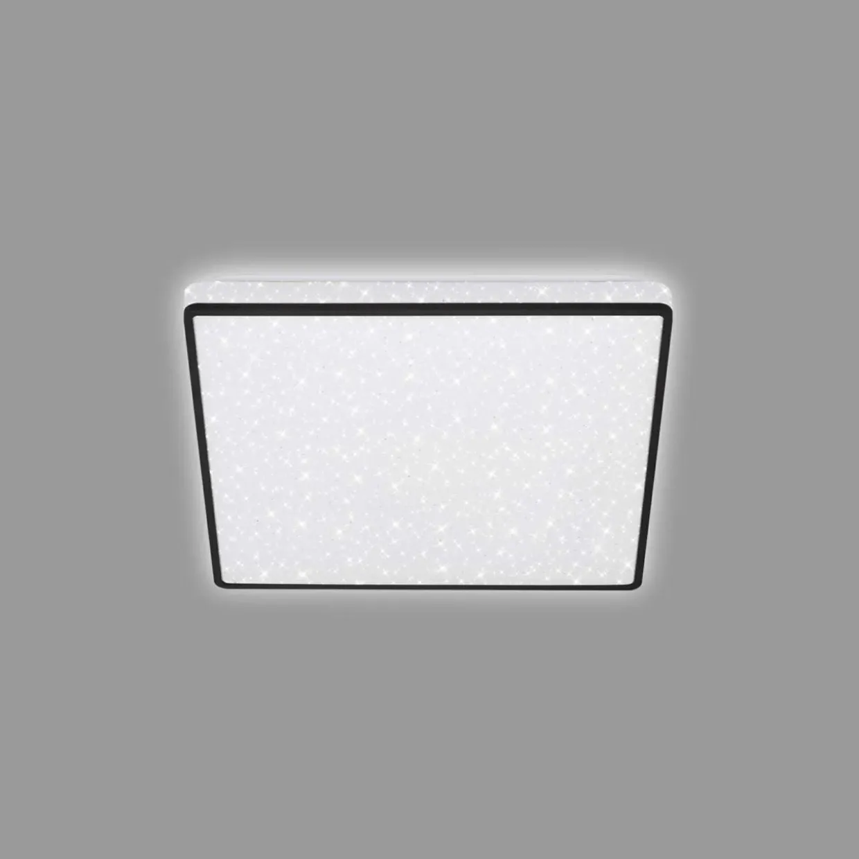 Plafon LED glamour biało-czarny LINO 27 cm