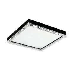 Plafon LED kwadratowy czarny REGI 45,8 cm