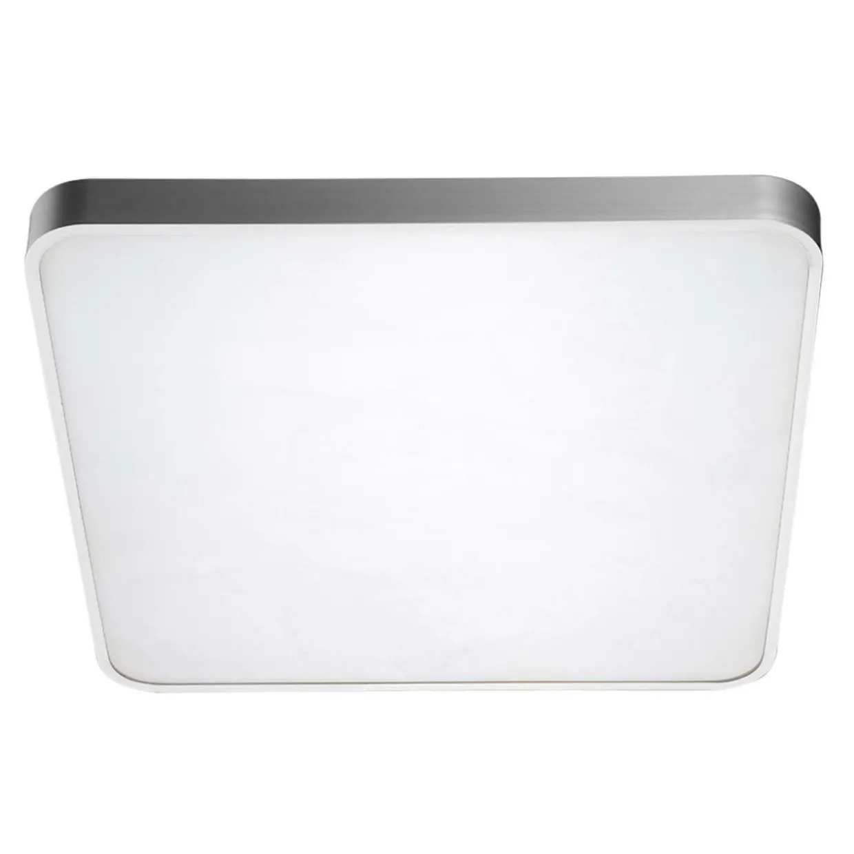 Plafon LED kwadratowy srebrny SIERRA 50 cm