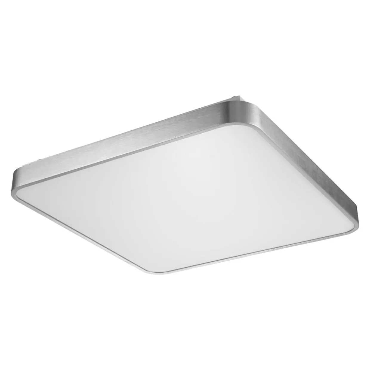Plafon LED kwadratowy srebrny SIERRA 50 cm
