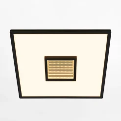 Plafon LED kwadratowy z efektem głębi czarny TORO