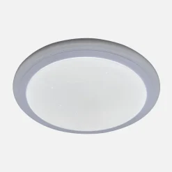 Plafon LED RGB biały ARESO z pilotem 41 cm