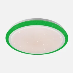 Plafon LED RGB biały ARESO z pilotem 41 cm