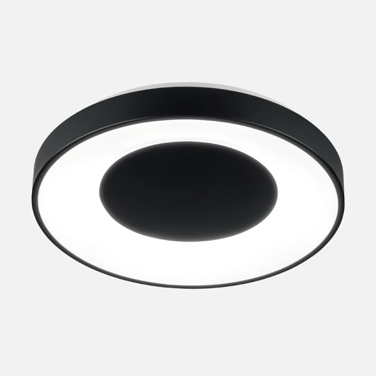 Plafon LED 36W czarny ESPINO z pilotem 49 cm