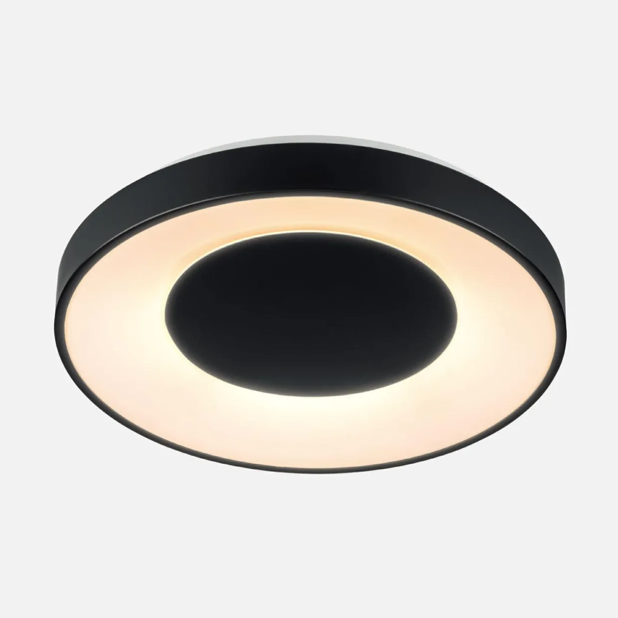 Plafon LED 36W czarny ESPINO z pilotem 49 cm