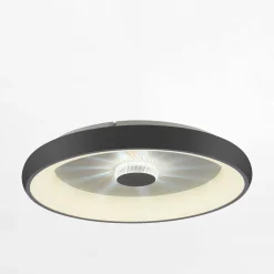 Plafon LED 37W czarny VERTIGO z pilotem fi 61,5 cm