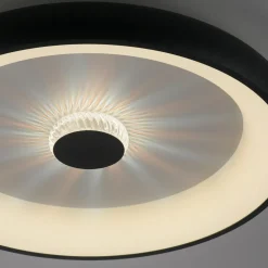 Plafon LED 37W czarny VERTIGO z pilotem fi 61,5 cm