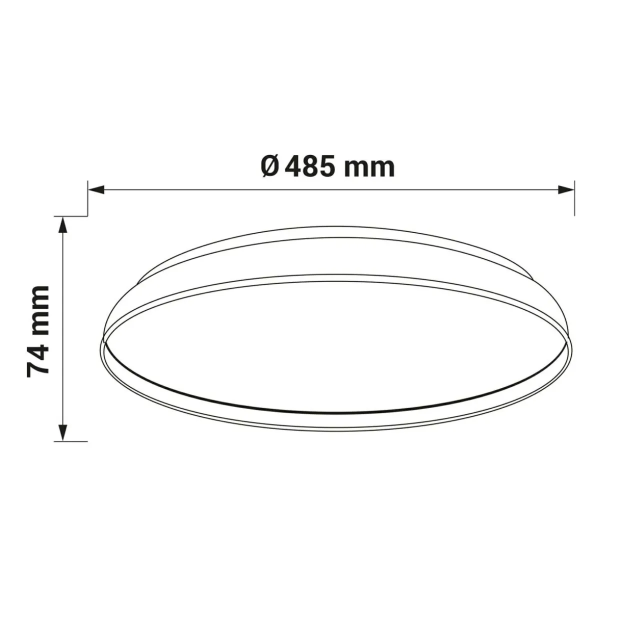 Plafon LED 60W srebrny ORO NUBE