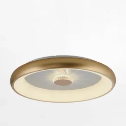 Plafon LED 37W złoty VERTIGO z pilotem fi 61,5 cm