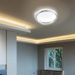 Plafon LED z pilotem biały GLOSSY 2 50 cm