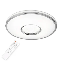 Plafon LED z pilotem biały LEON 50 cm