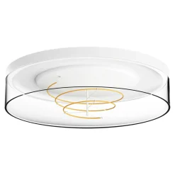 Plafon okrągły LED transparentny z filamentem NOLAN