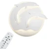 Plafon ozdobny LED DELFINY 48 W P-666/1 z pilotem