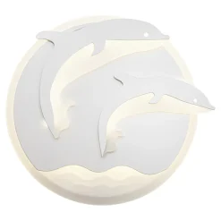 Plafon ozdobny LED DELFINY 48 W P-666/1 z pilotem