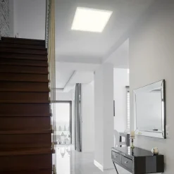 Plafon SLIM LED z pilotem biały 42x42 cm