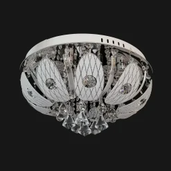 Plafoniera glamour LED chrom fi 60 cm z pilotem