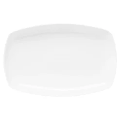 Półmisek porcelanowy QUADRO biały 30x19.5 cm