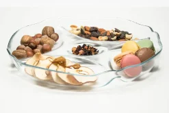 Półmisek szklany dzielony PATISSERIE PASABAHCE 30 cm