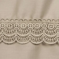 Pościel bawełniana beżowa RETRO 220x200 cm