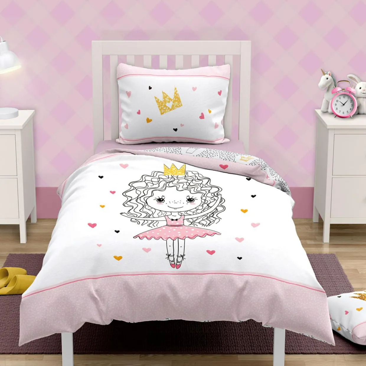 Pościel bawełniana LULULAND KSIĘŻNICZKA 140x200 cm