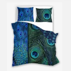 Pościel z satyny bawełnianej pawie oko NOBILE 220x200 cm