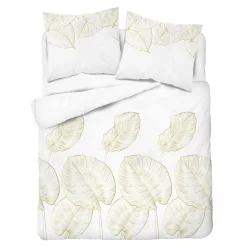Pościel z satyny bawełnianej w liście HOME SATIN 160x200 cm