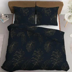 Pościel z satyny bawełnianej w liście HOME SATIN 220x200 cm