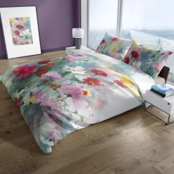 Pościel z satyny bawełnianej malarska łąka NOBILE 140x200 cm