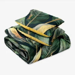 Pościel z satyny bawełnianej liście strelicji NOBILE 140x200 cm