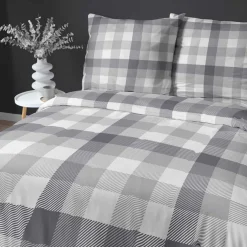 Pościel z satyny bawełnianej w kratkę HOME SATIN 160x200 cm