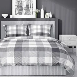 Pościel z satyny bawełnianej w kratkę HOME SATIN 160x200 cm
