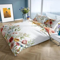 Pościel z satyny bawełnianej polne kwiaty NOBILE 140x200 cm