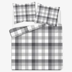 Pościel z satyny bawełnianej w kratkę HOME SATIN 220x200 cm