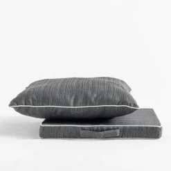 Poduszka dekoracyjna ciemnoszara PIPER 45x45 cm