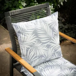 Poduszka dekoracyjna, szara, SAMBA, 45x45 cm