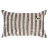 Poduszka dekoracyjna w paski brązowa 30x50 cm