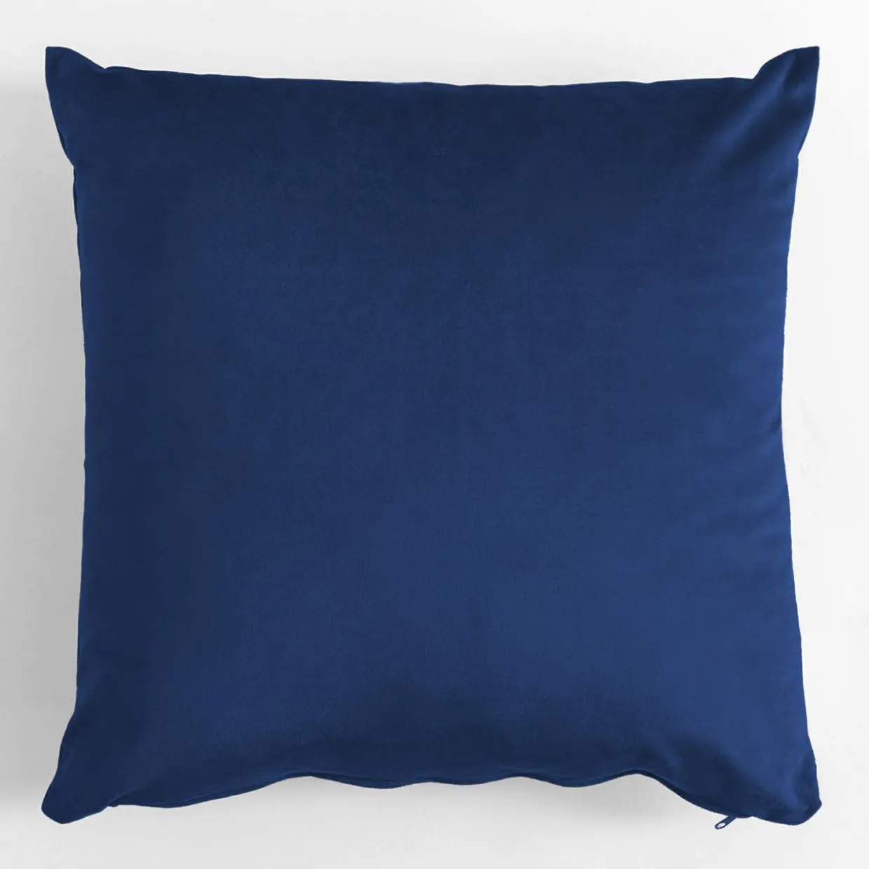 Poduszka dekoracyjna welurowa granatowa VELVIO 45x45 cm