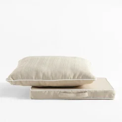 Poduszka na krzesło beżowa PIPER 40x40 cm