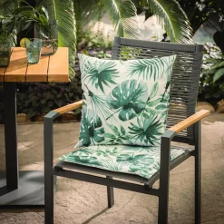 Poduszka na krzesło, biała, SAMBA, 40x40 cm