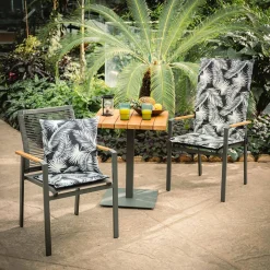 Poduszka na krzesło, czarna, SAMBA, 50x118 cm