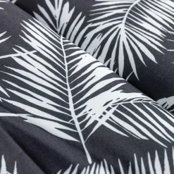 Poduszka na krzesło, czarna, SAMBA, 50x118 cm